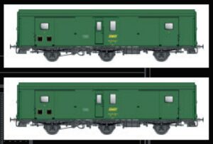 2er Set Packwagen Dd2 SNCF, Ep.IVa, Schlußlicht