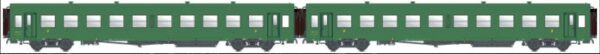 2er Set Personenwagen USIBmyfi U60, 2.Kl. SNCF, Ep.IIId