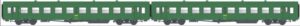 Set of 2 USI B10t U61 passenger cars, 2nd class
SNCF, Ep.IVa