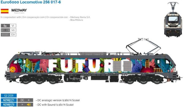 Electric locomotive series 6006 / Euro 6000 MEDWAY, Ep.VI, sound