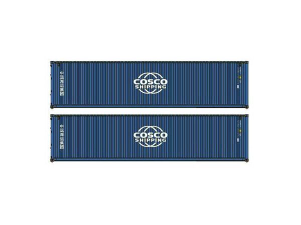 Set of 2 40' containers COCSCO BLUE