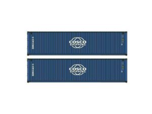 2er Set 40'Container COSCO BLUE