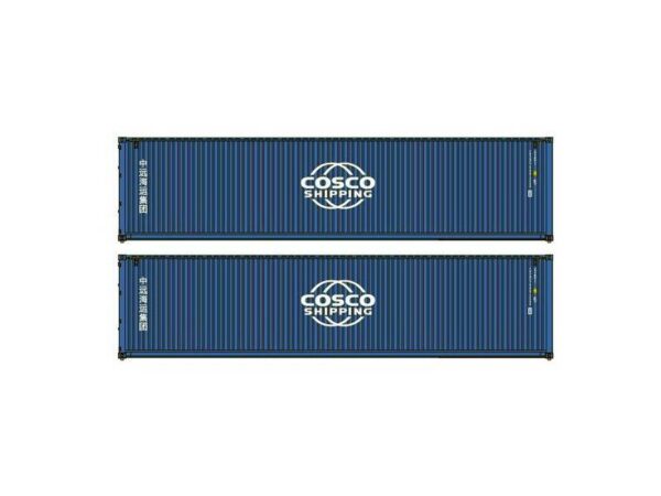 2er Set 40'Container COSCO BLUE