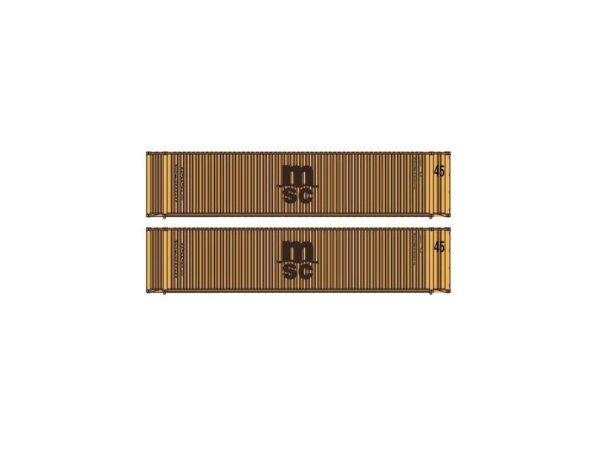 Set of 2 45' containers MSC