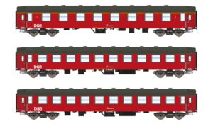 3er Set Personenwagen UIC-Y, A+B+B DSB, Ep.IV