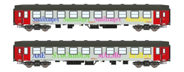 Set of 2 couchette coaches UIC-Y, Bc Snälltaget, Ep.V-VI