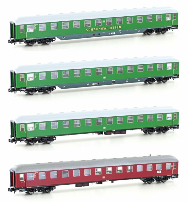 Set of 4 passenger coaches DB/SCHARNOW, Set 2