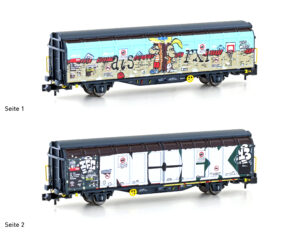 Sliding wall wagon Hbbillns SBB, Ep.VI, Graffiti series (3)
