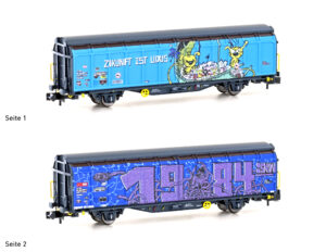 Sliding wall wagon Hbbillns SBB, Ep.VI, Graffiti series (4)