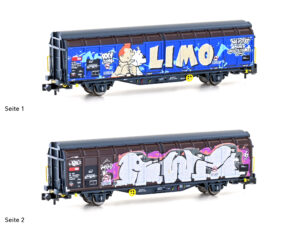 Sliding wall wagon Hbbillns SBB, Ep.VI, Graffiti series (5)