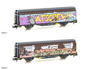 Sliding wall wagon Hbbillns SBB, Ep.VI, Graffiti series (6)