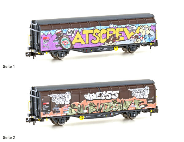 Schiebewandwagen Hbbillns SBB, Ep.VI, Graffiti-Serie (6)