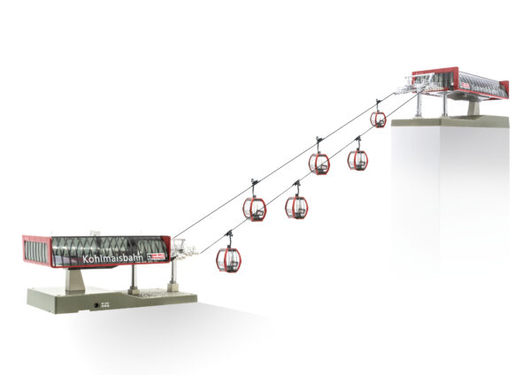 Seilbahn D-Line Kohlmaisbahn + 6 Omega V - 1:87