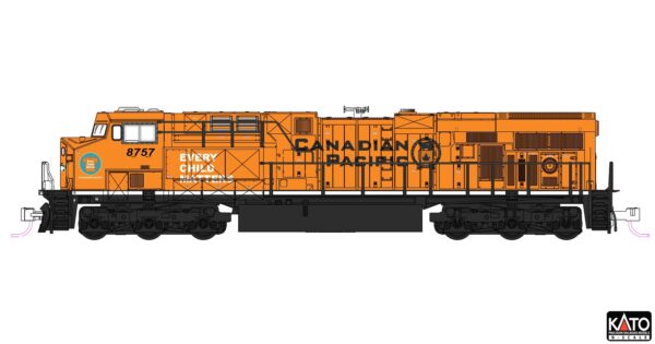 Diesel locomotive GE ES44AC CP, Ep.VI, #8757, Every Child matters