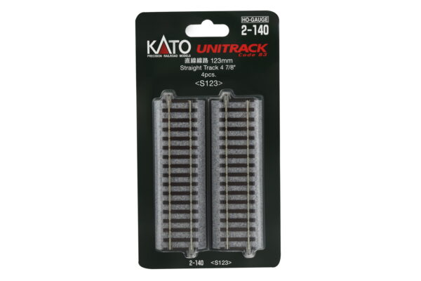 Straight track 123 mm (4 pcs.)