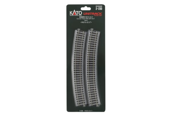 Track curved R670mm 22.5° (4 pcs.)
