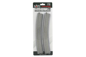 Curved track R730mm 22.5° transition track with concrete sleepers