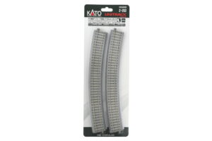 Curved track R790mm 22.5° transition track with concrete sleepers