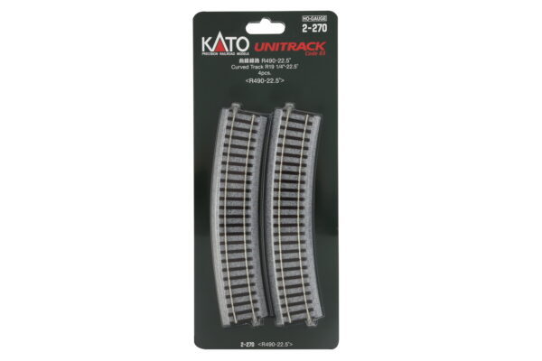 Curved track R490mm 22.5° (4 pcs.)
