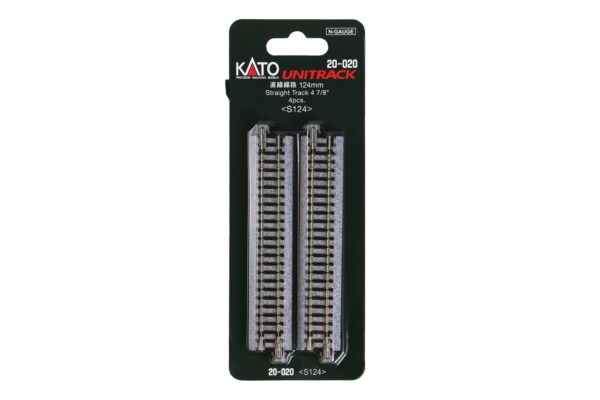 Track straight 124mm 4 pcs.