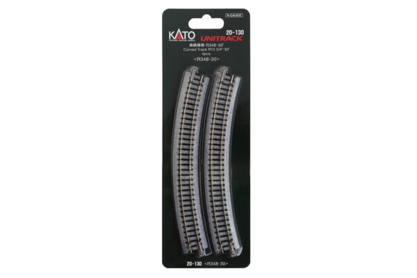 Gleis gebogen R348mm 30° 4 St.