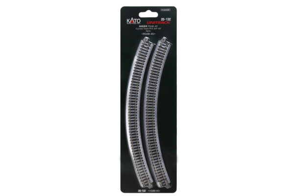 Gleis gebogen R348mm 45° 4 St.