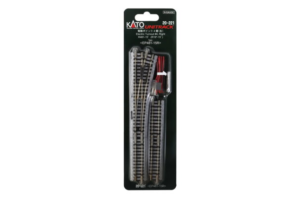 Elektrische Weiche rechts R481mm 15°