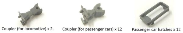 Close coupler Glacier Express for 7-piece train incl. locomotive