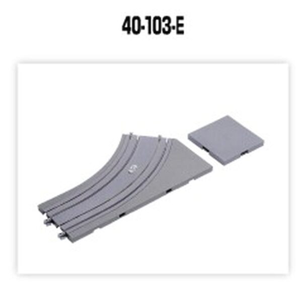 UNITRAM Curved track R180-45, left, unprinted