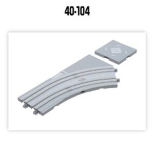UNITRAM Gebogenes Gleis R180-45, rechts
