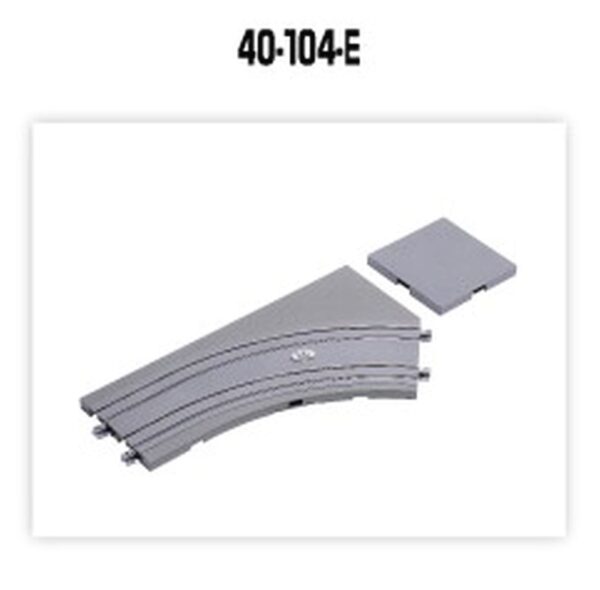 UNITRAM Curved track R180-45, right, unprinted