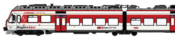 Triebzug RABe 525 NINA, 3-tlg. SBB/RegionAlps, Ep.VI, Sound