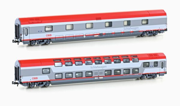 Set of 2 sleeping cars WLABmz + WLBmz ÖBB, Ep.V