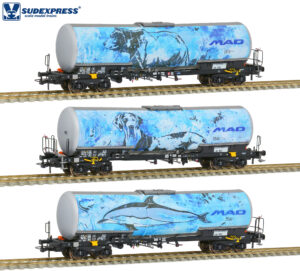 Set of 3 Zacns tank wagons, BSAS / M.A.D, Ep.VI