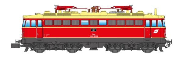 E-Lok Rh 1042 ÖBB, Ep.IV, blutorange