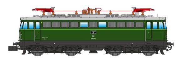 Electric locomotive Rh 1042 ÖBB, Ep.IV, green, sound