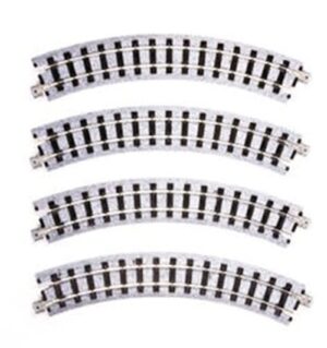 Narrow-gauge track curved R183mm 45°