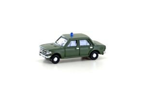Fiat 128, military green with blue lights