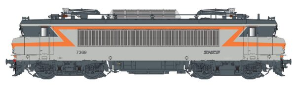 Electric locomotive BB 7369 SNCF, Ep.V, concrete, AC sound