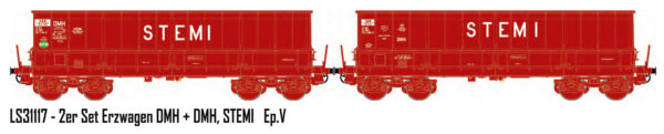 2er Set Erzwagen DMH SNCF / Stemi, Ep.V