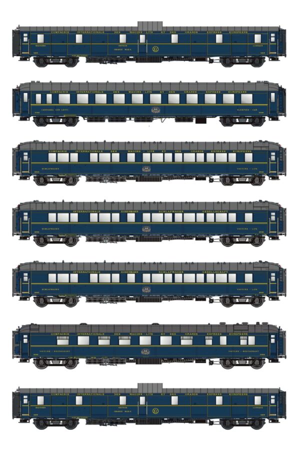 Set of 7 CIWL passenger coaches, Ep.II, Nord Express, 1936