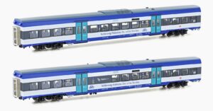 Set of 2 Marschbahn passenger coaches DBAG, Ep.VI supplement, DC/D