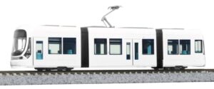 Moderner Straßenbahn-Triebwagen,Ep.V-VI, weiß
