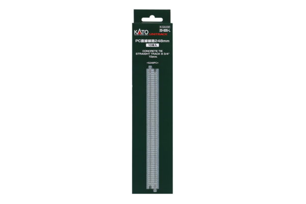 Straight track 248mm with concrete sleepers 10 pcs.