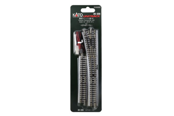 Elektrische Weiche links R481mm 15°