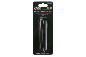 Blechträgerbrücke gebogen R448mm 15° Grau Geländer innen