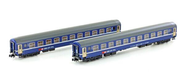 Set of 2 RIC couchette coaches Bcm SBB, Ep.IV-V