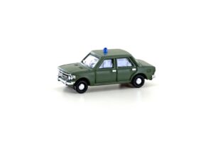 Fiat 128, military green with blue lights