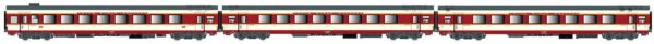 Set of 3 GCWaggons A3rtux+A8tu+A8u SNCF, Ep.IV, Aquitaine, AC