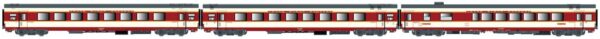 Set of 3 GC coaches A8tu+A8u+Vru SNCF, Ep.IV, Aquitaine